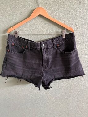 Madewell The Low Rise Boyfriend Short - Black